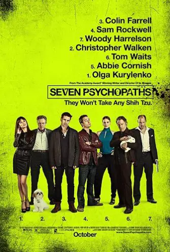 movie poster for seven psychopaths