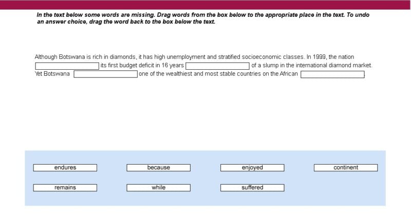 reading, fill in the blanks