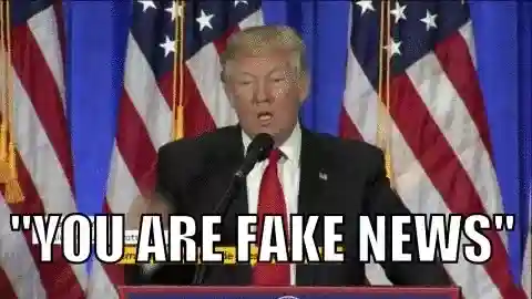 donald trump calling out fake news