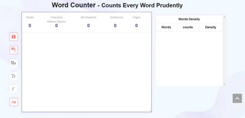 word-counter.io screenshot